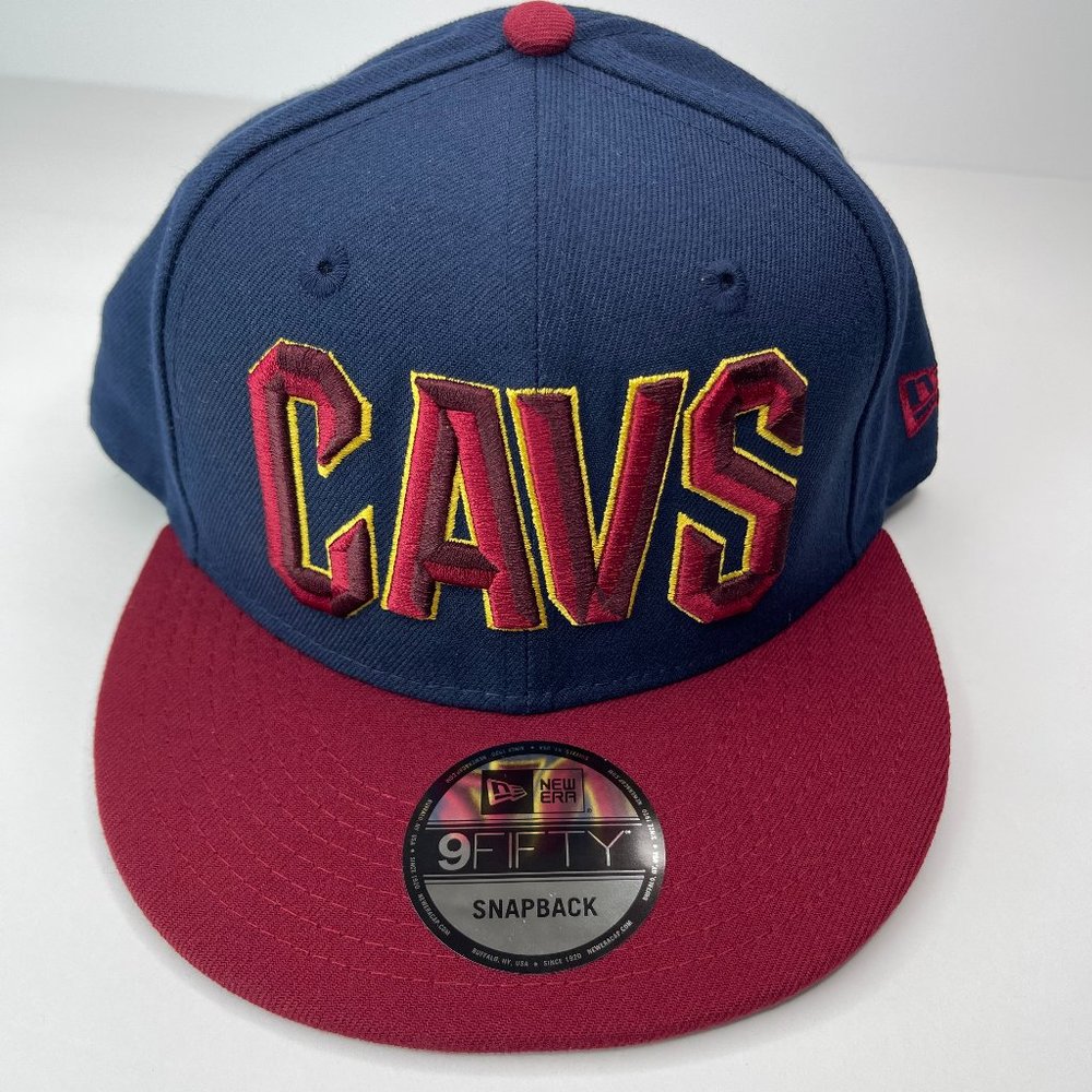 Cleveland Cavaliers NBA New Era 9FIFTY 2 Tone Snapback Hat Cap Navy/Marron